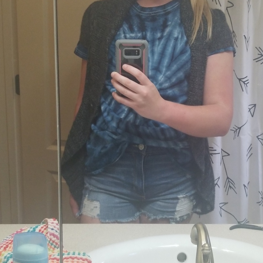 Fancy black and gray cardigan